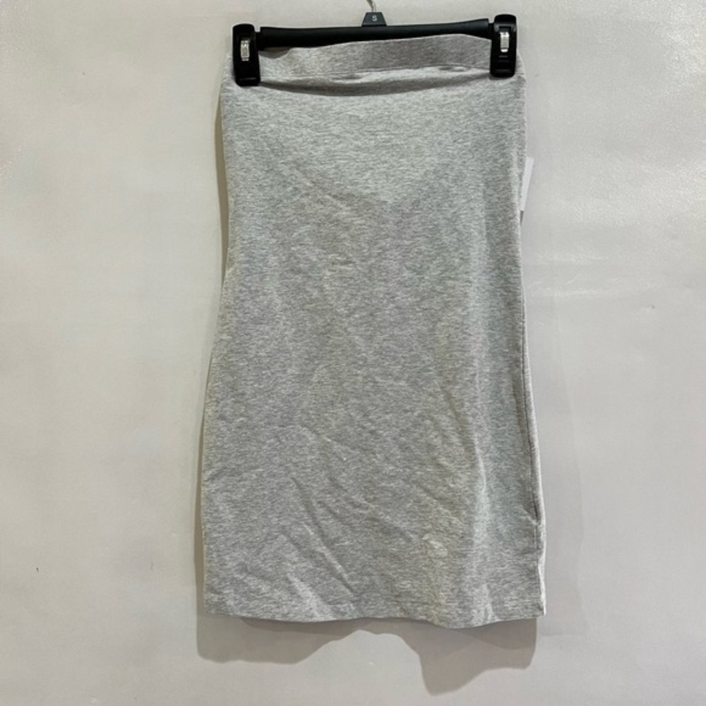 BP. Womens  Knit Tube Minidress Small Grey‎ Light Heather Stretch Strapless